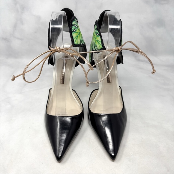Sophia Webster Rousseau Jungle Tiger Ankle Cuff Tie Pointed Toe Pumps Heels 40 - Picture 6 of 16